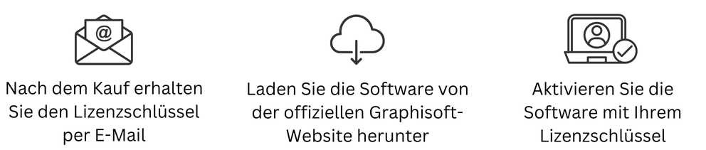 Kaufen Sie den Lizenzschlüssel, laden Sie die Graphisoft-Software herunter und installieren Sie sie.